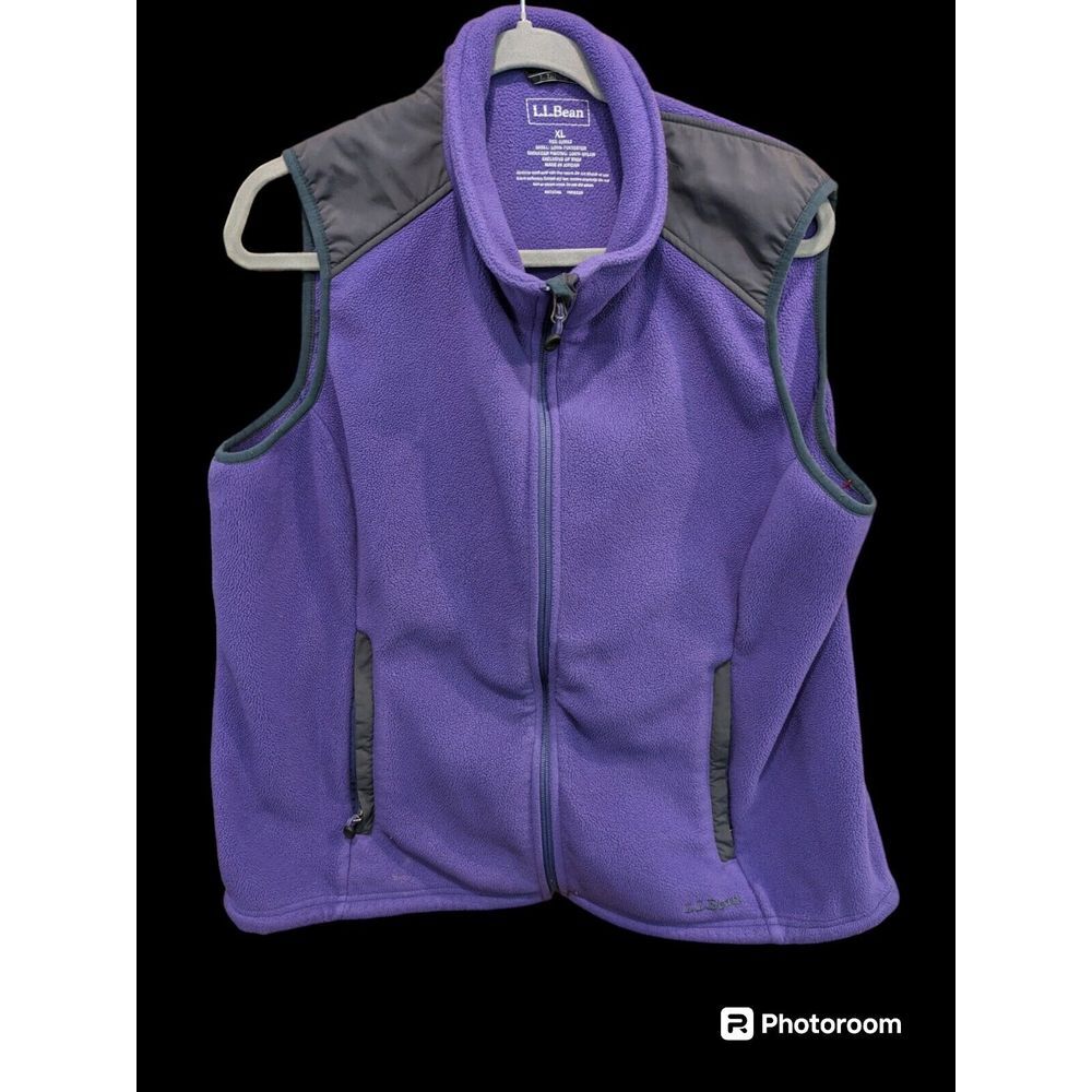 L.L. Bean Polartec Wind Pro Fleece Vest Full Zip Outdoor Active Women's XL